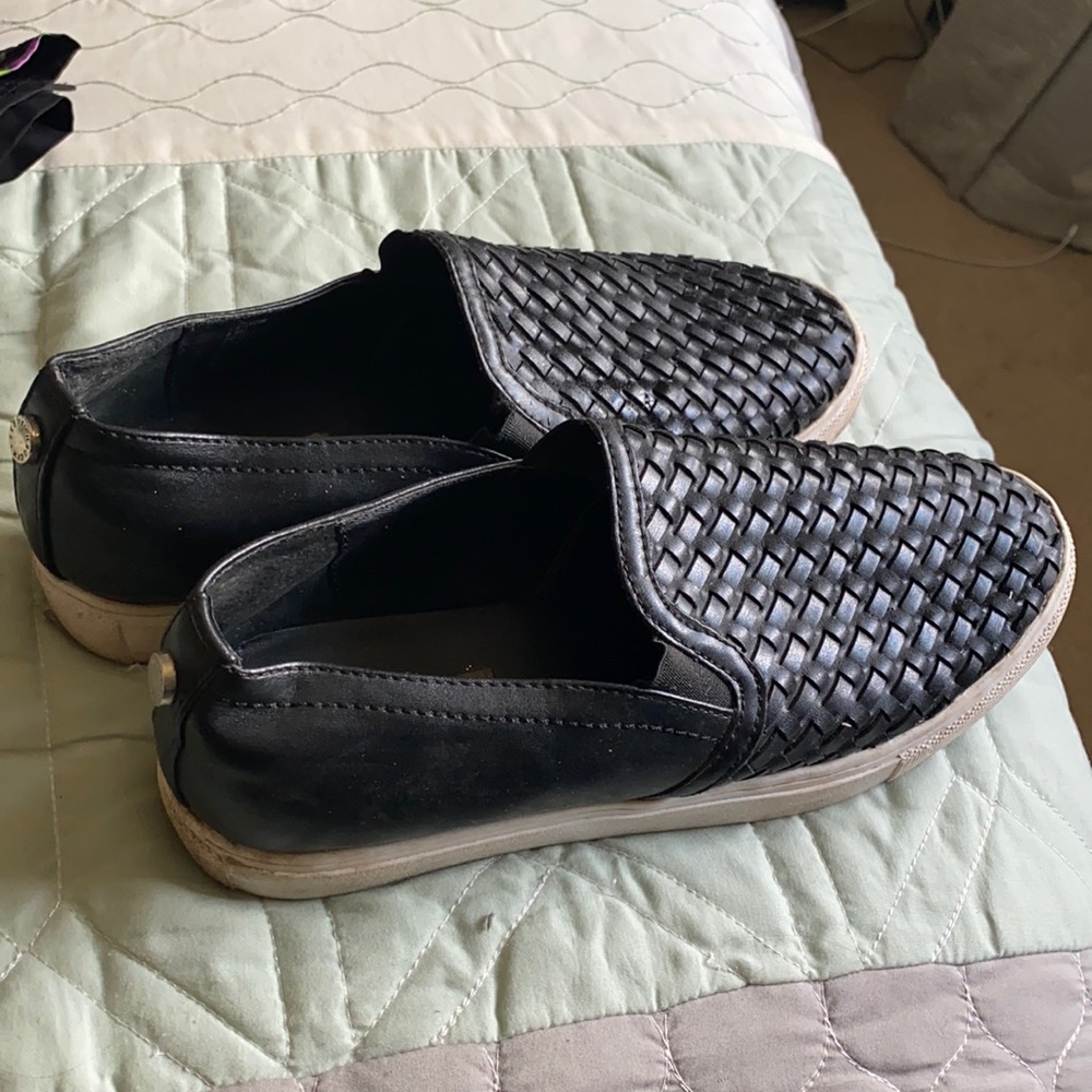 Steve Madden leather slip ons